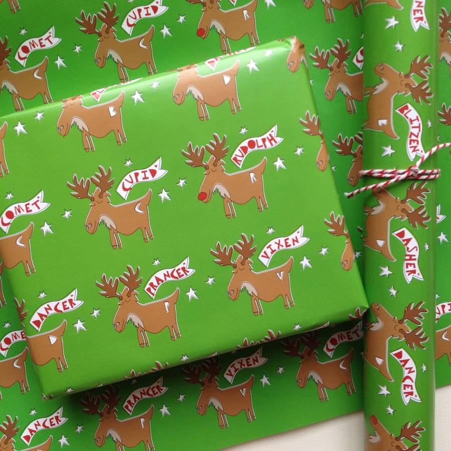Rudolph The Reindeer Wrapping Paper Gift Wrap Set