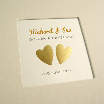 Personalised Golden Wedding Anniversary Photo Album, 4 of 11