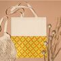 Colourful Half Sari Cotton Tote Bag, Fair Trade Shopping Bag Handmade In India, thumbnail 3 of 7
