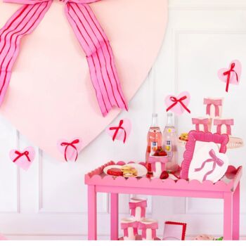 Felt Heart And Bows Party Banner, 4 of 4