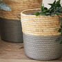 Seagrass Baskets Natural And Grey, thumbnail 2 of 4