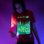 Santa Sleigh Interactive Glow In The Dark T Shirt, thumbnail 4 of 6