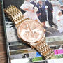 Personalised Women's Rose Gold Coloured Wrist Watch, thumbnail 3 of 5