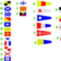 Name And Year Sailing Fleece In Nautical Flag Alphabet, thumbnail 3 of 4