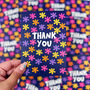 Colourful 'Thank You' Flower Card, thumbnail 2 of 6