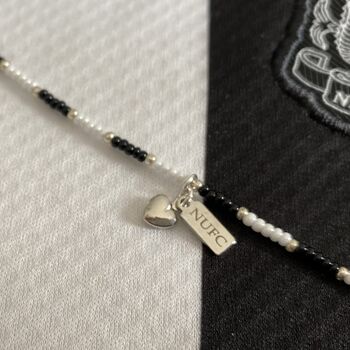 Newcastle United Fc Bead Bracelet For Football Fans, 4 of 5