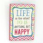 Vintage Be Happy Wall Sign, thumbnail 1 of 3