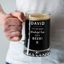 Personalised Christmas Pint Glass For Him, thumbnail 2 of 6