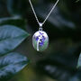 Bluebell Flower Polished Pendant Necklace, thumbnail 1 of 4