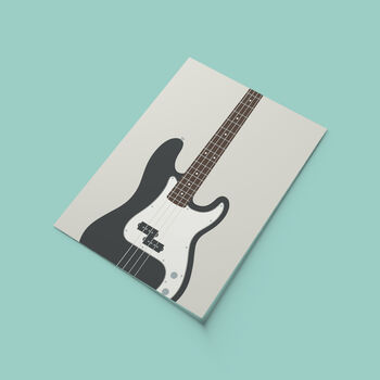 Bass Guitar Print | Bass Player Poster, 4 of 11