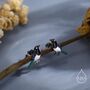 Sterling Silver Tiny Magpie Bird Stud Earrings, thumbnail 2 of 12