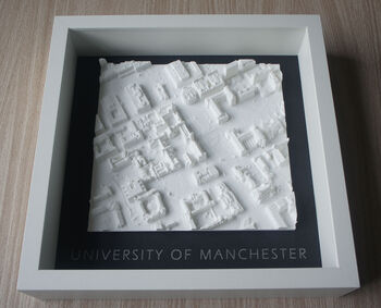 Graduation Gift University Of Manchester 3D Printed Map, 5 of 6