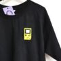 Gameboy Embroidered Black T Shirt, thumbnail 1 of 4
