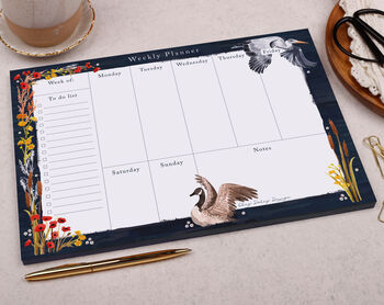 Bird And Flower Weekly Desk Planner Pad, 2 of 4