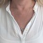 The Trio Dalmatian Jasper Necklace, Sterling Silver, thumbnail 4 of 9
