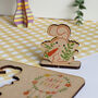 Pop Out Wooden Easter Bunny Card, thumbnail 1 of 11