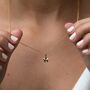 Faceted Star Necklace, Sterling Silver Or Gold Plated, thumbnail 2 of 10