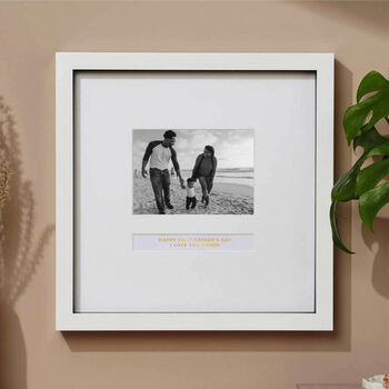 Personalised Father's Day Photo Frame With Gold Text, 2 of 7