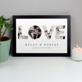 Personalised Photo Love Framed Print, 7 of 10