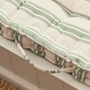 Greenfield Striped Cotton Bench Cushion, thumbnail 5 of 6