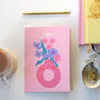 A4 Gold Foiled Pink And Orange Floral Notebook, thumbnail 1 of 4