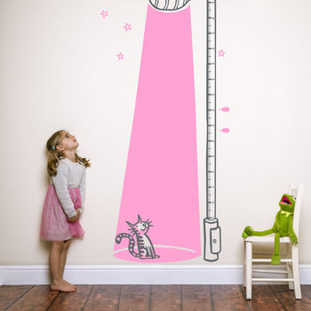 Cat In The Light Children’s Height Chart, 5 of 12