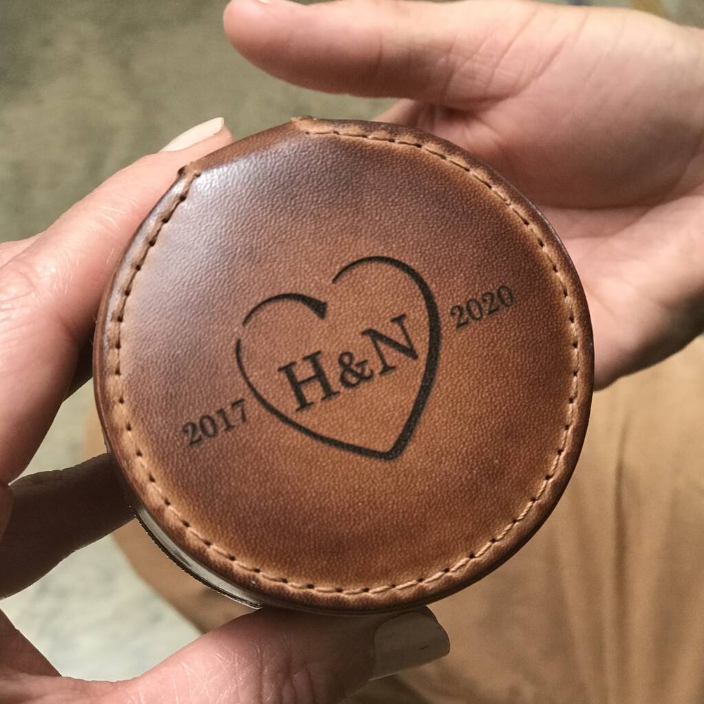 Personalised 3rd Anniversary Leather Gift By ginger rose