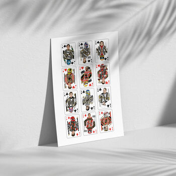 Formula One Playing Cards Print, 3 of 4