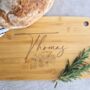 Personalised Natural Bamboo Wood Chopping Board, thumbnail 2 of 3