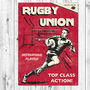 Rugby Greetings Card, thumbnail 1 of 2