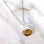 The Orb Citrine November Birthstone Necklace, Silver, thumbnail 1 of 8