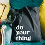Do Your Thing Black Motivational Tote Bag, thumbnail 2 of 3