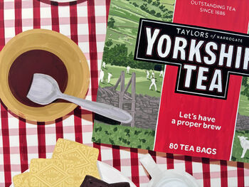 Yorkshire Tea And Biscuits Art Print, 4 of 5
