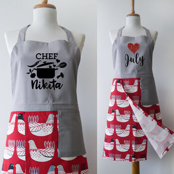 Personalised Quality Cotton Apron, Gift For Her, 5 of 7