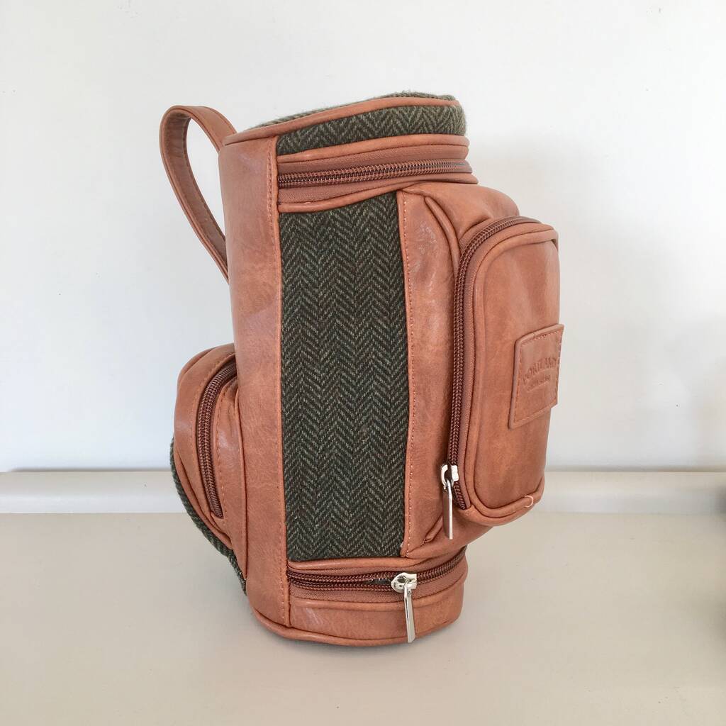 Leather Golf Wash Bag By Chapel Cards