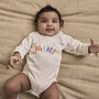 Personalised Organic Cotton Romper New Baby Gift, thumbnail 1 of 2