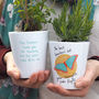 Butterfly Personalised Teacher Plant Pot Gift, thumbnail 1 of 2