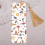 Mushroom Bookmark With Coloured Tassel, thumbnail 2 of 3