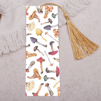 Mushroom Bookmark With Coloured Tassel, 2 of 3