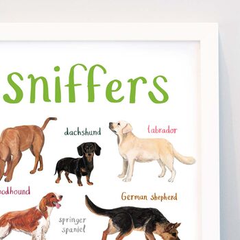'Sniffers' Dog Art Print, 2 of 3