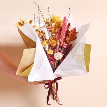 Amber Harvest Luxury Dried Flower Bouquet, 4 of 5