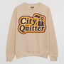City Quitter Men's Slogan Sweatshirt, thumbnail 5 of 5
