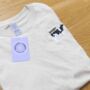 Moody Cow Embroidered T Shirt, thumbnail 3 of 5