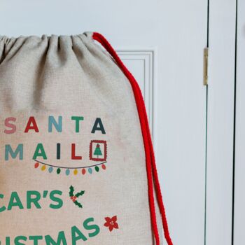 Mr And Mrs Santa Claus Personalised Christmas Sack, 4 of 4