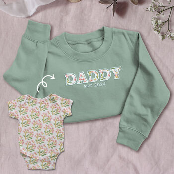 Personalised 'Dad' Appliqué Keepsake Sweatshirt, 7 of 10