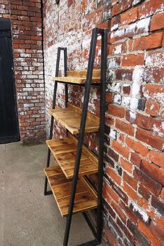 Industrial Reclaimed Bookcase Shelf Unit 181, 5 of 6
