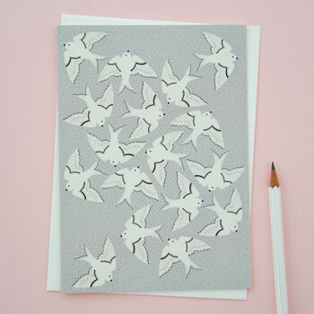 Pack Of Four Bird Print Greetings Cards, 3 of 6