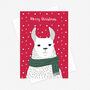 Llama Christmas Card, thumbnail 2 of 2