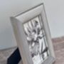 Isaac Jacobs Grey Velvet Photo Frame, Five X Seven, thumbnail 3 of 3