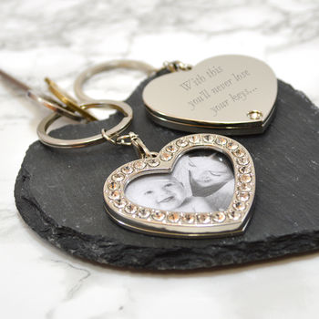 Personalised Heart Shaped Photo Key Ring, 2 of 2